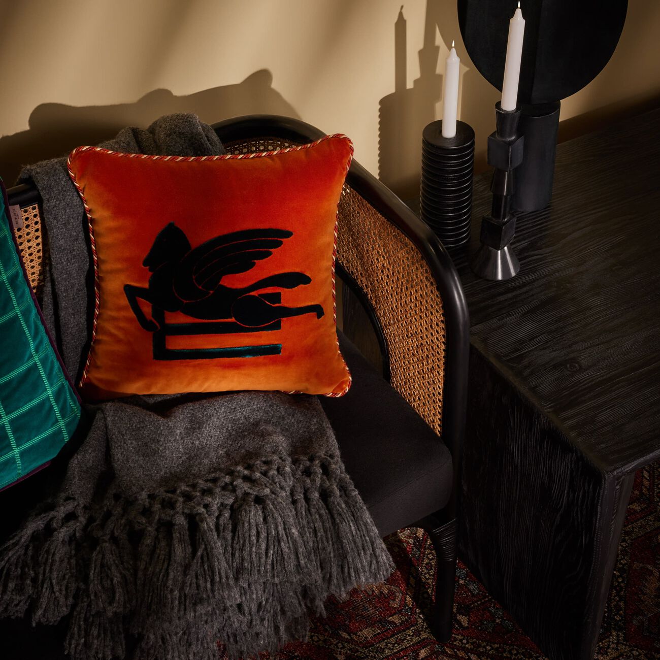 New Valira Embroidered Pillow etro new valira embroidered pillow