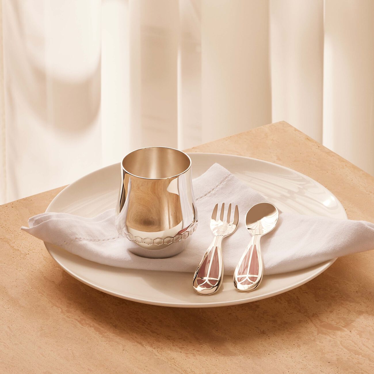 Quartz Talisman Baby Flatware Pink Set Of 2 christofle quartz talisman baby flatware pink set of 2