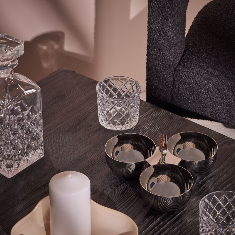 ralph lauren home wyatt triple serving bowl stainless steel