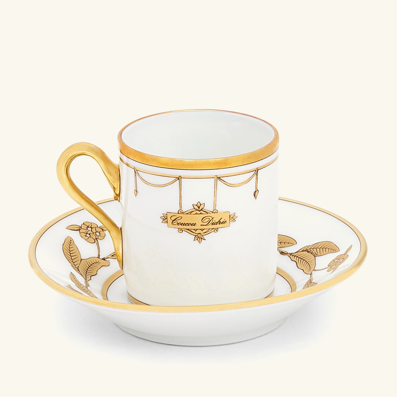 Volière Coucou Coffee Cup Gold ginori 1735 voli re coucou coffee cup gold