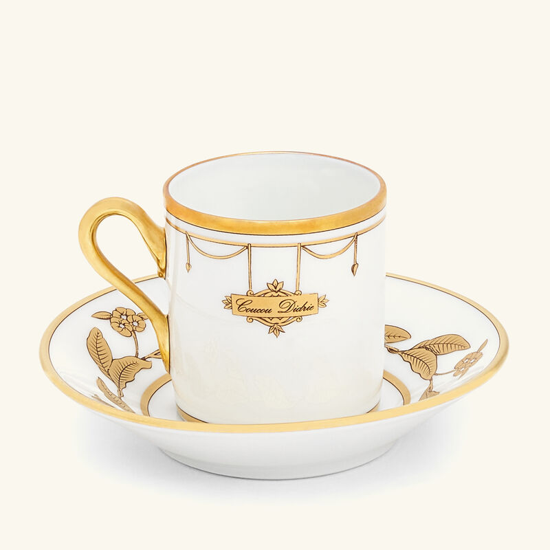 Volière Coucou Coffee Cup Gold ginori 1735 voli re coucou coffee cup gold
