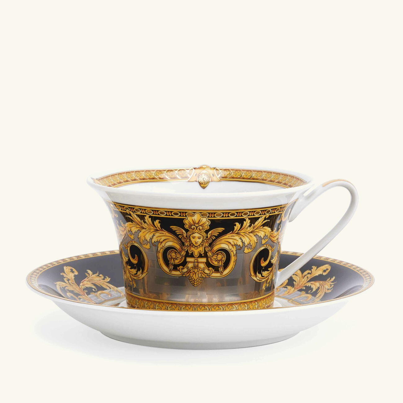 فيرساتشي طقم الشاي برستيج جالا أسود