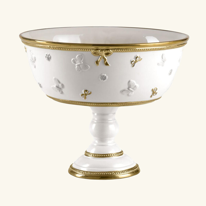 villari butterfly footed fruit bowl white