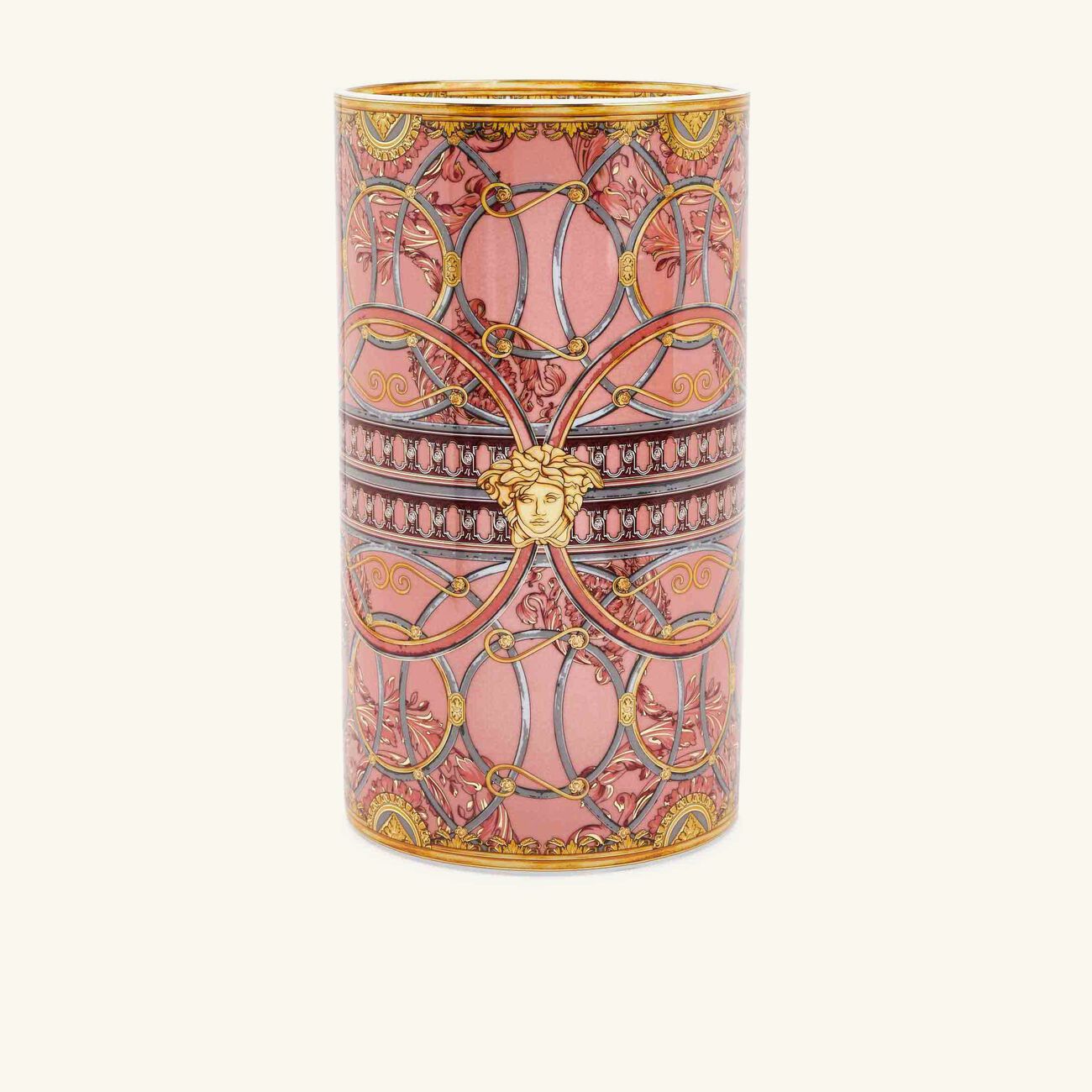 versace scala del palazzo rosa vase medium pink