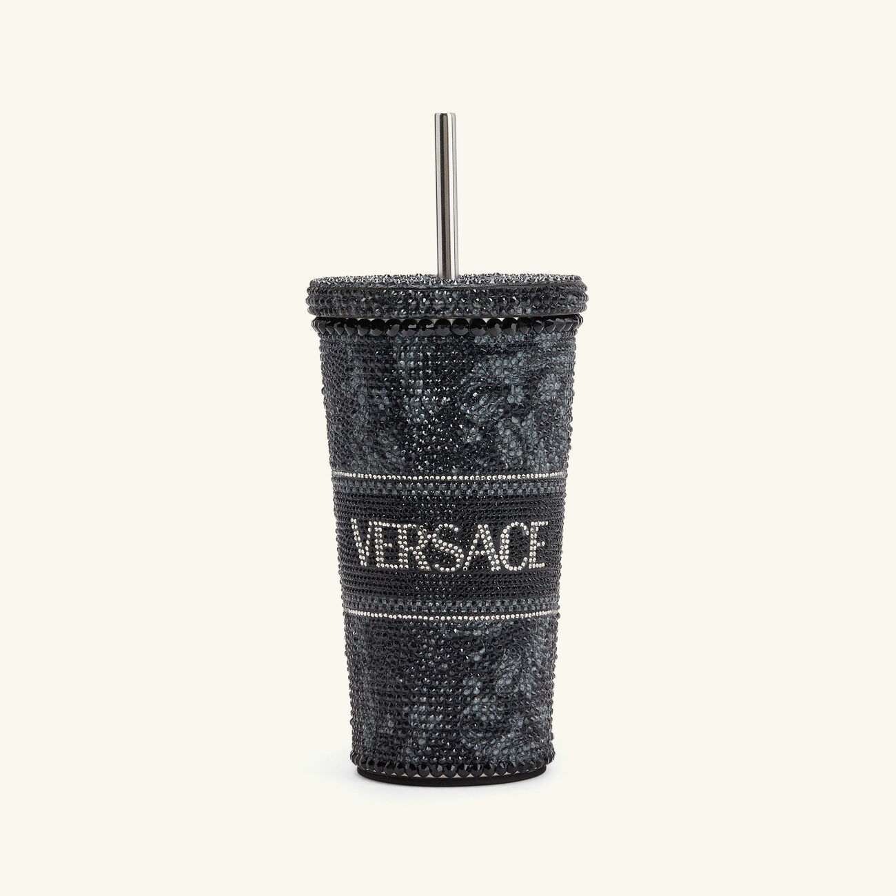 Barocco Crystal Travel Cup Black versace barocco crystal travel cup black