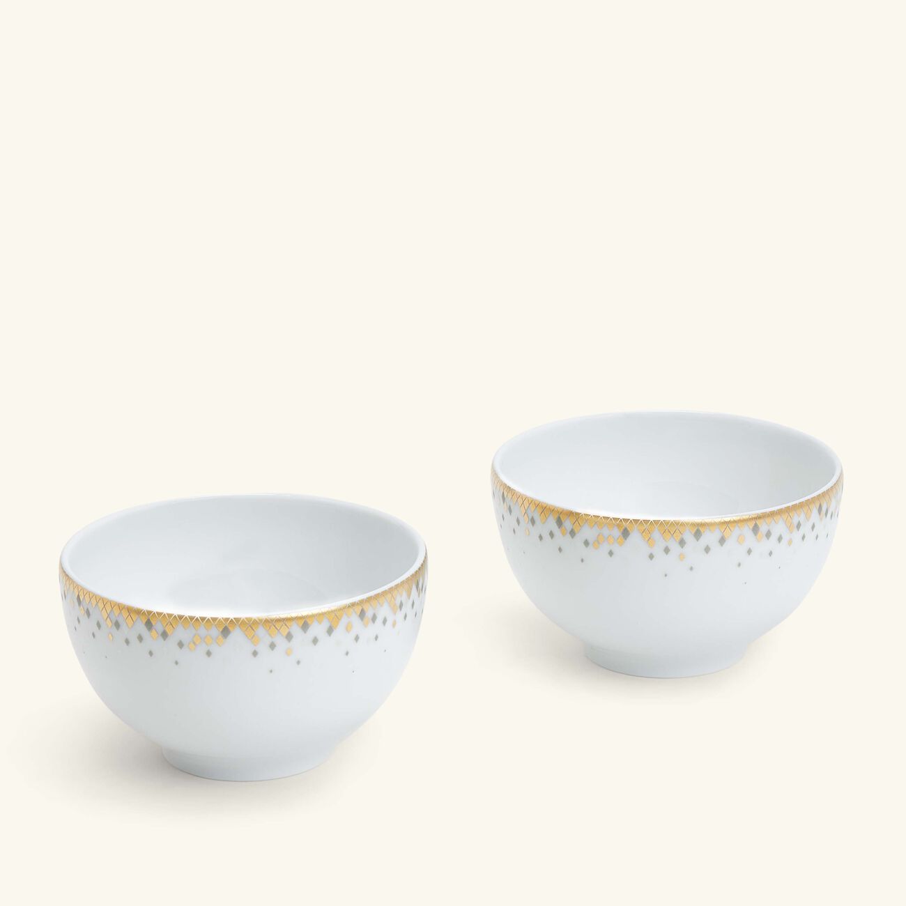 haviland souffle d or soup bowl gold 9cm set of 2