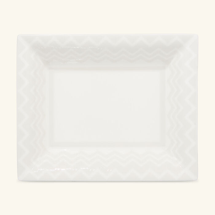 missoni home zig zag tody tray rectangular large white
