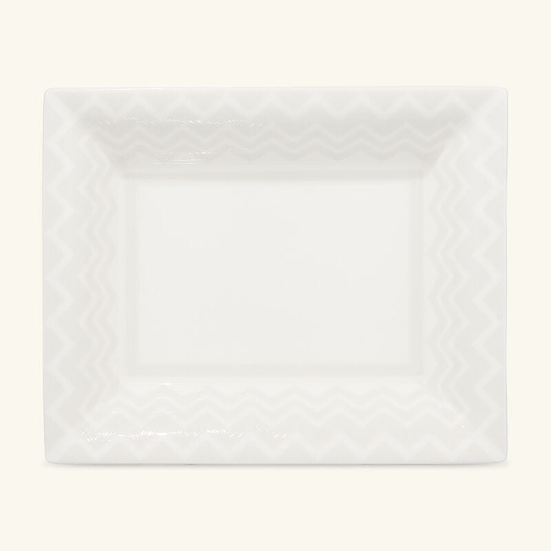 missoni home zig zag tody tray rectangular large white