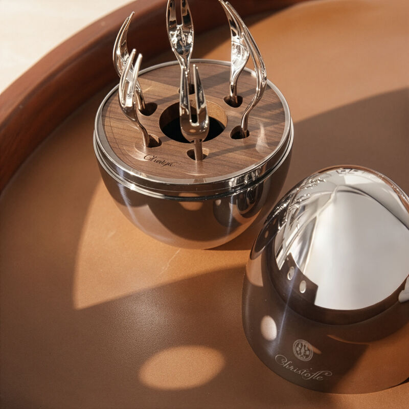 كريستوفل طقم شوك مود يامي فضي من 6 قطع