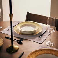 Ecume Charger Plate Round Gold 30cm bernardaud ecume charger plate round gold 30cm
