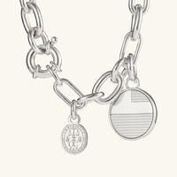 Chri-Chri Ondulations Medal Sterling Silver christofle chri chri ondulations medal sterling silver