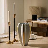 Domani Vase Medium Gold bernardaud domani vase medium gold