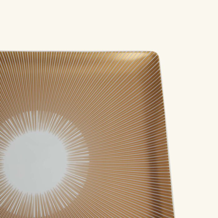 bernardaud sol serving platter rectangular gold 22cm
