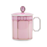 Signum Rose Mug with handle and lid, small