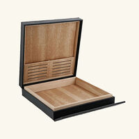 st dupont travel size cigar humidor box black