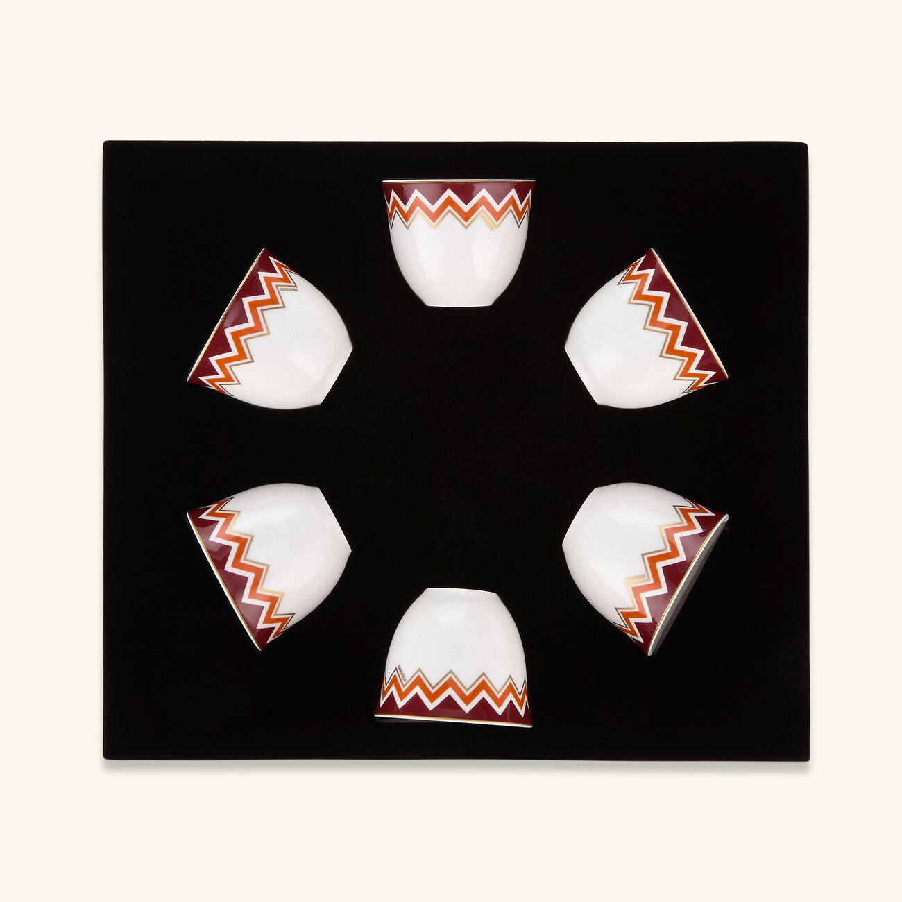 ميسوني هوم طقم فنجان عربي أيكونيك متعدد الألوان من ست قطع