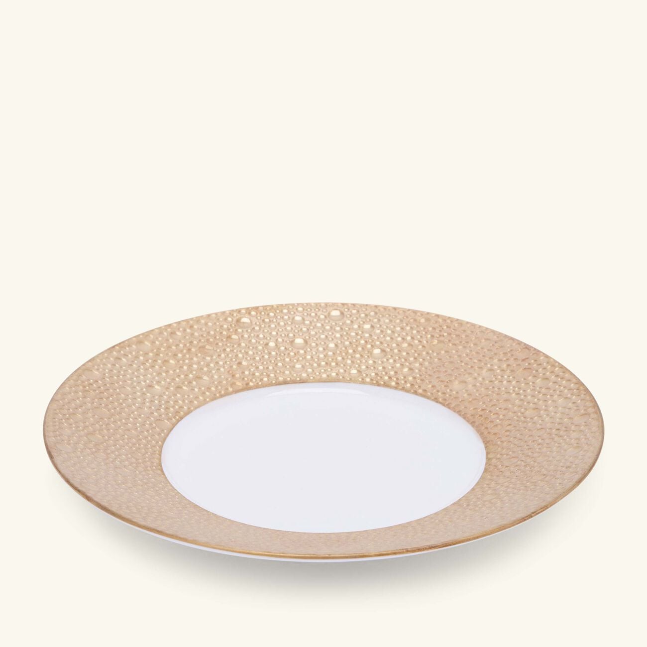 bernardaud ecume bread   butter plate round gold 16cm