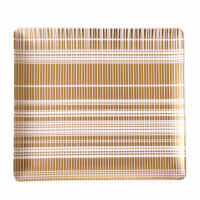 برناردو طبق الضيافة كانيس مستطيل باللون الذهبي 22 سم