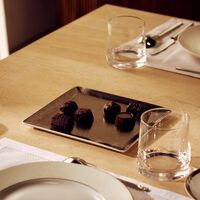 Dune Serving Platter Rectangular Silver 22cm bernardaud dune serving platter rectangular silver 22cm
