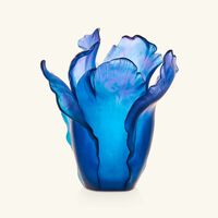 Tulip Vase Medium Blue daum tulip vase medium blue