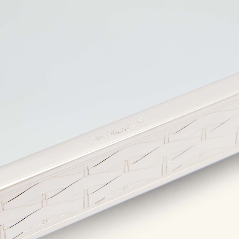 كريستوفل صينية الضيافة سيف دارجان على شكل نصف دائرة صغيرة فضية