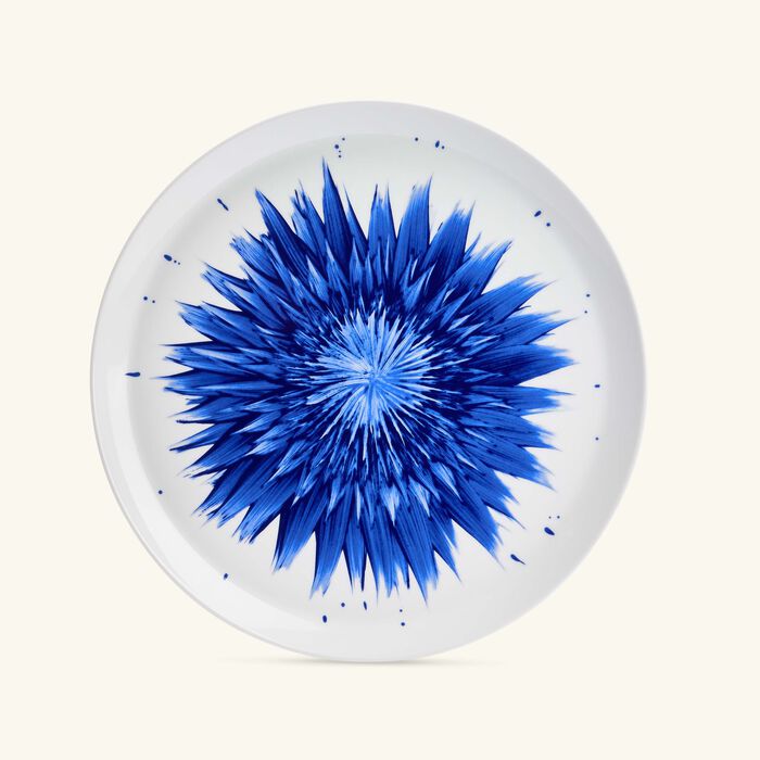 bernardaud in bloom serving platter blue 33cm