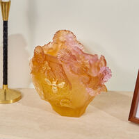 daum or d abeille vase medium orange limited edition