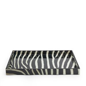 Zebra Print Rectangular Tray, medium