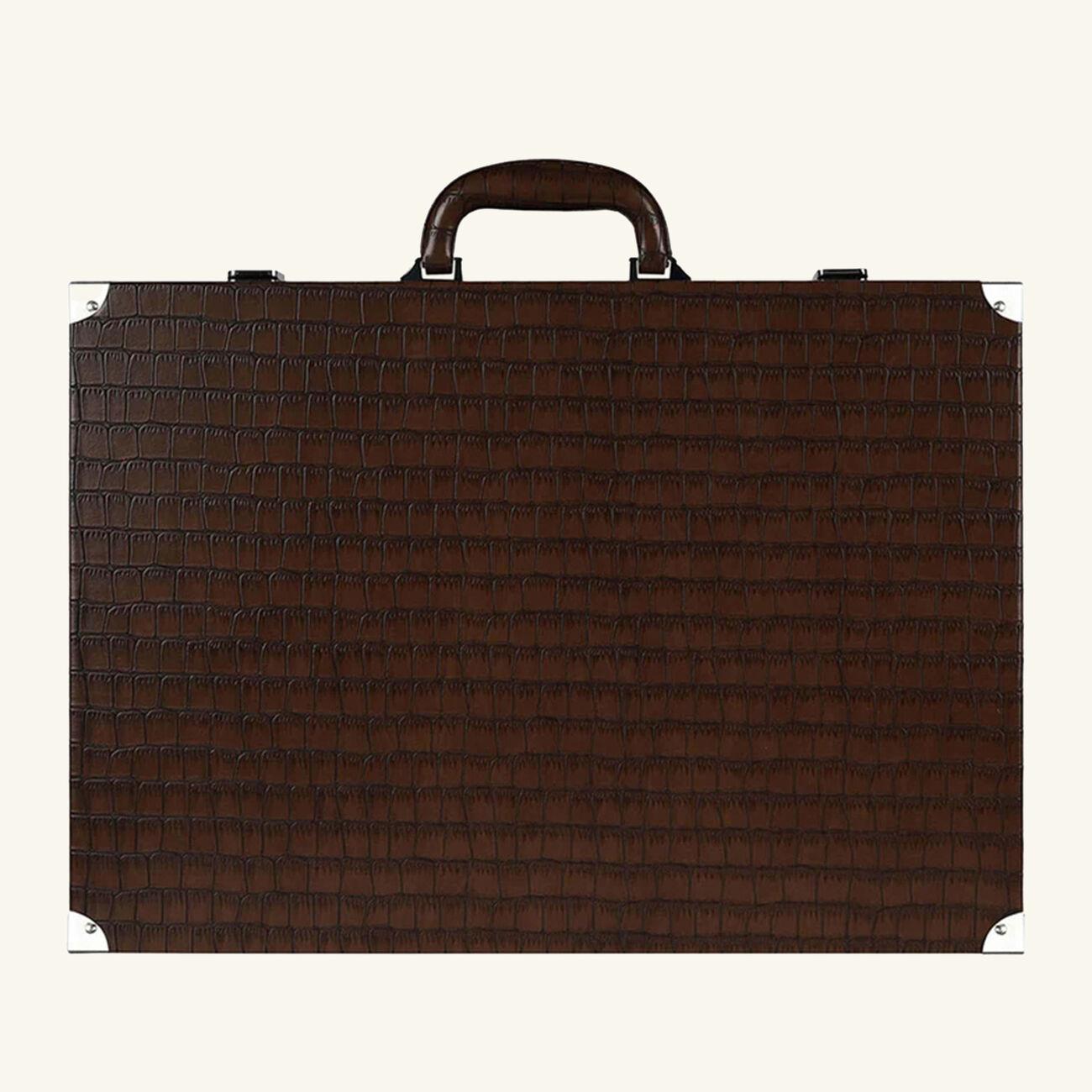 Patinated Crocodile Backgammon Set vido patinated crocodile backgammon set