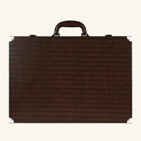 Patinated Crocodile Backgammon Set vido patinated crocodile backgammon set