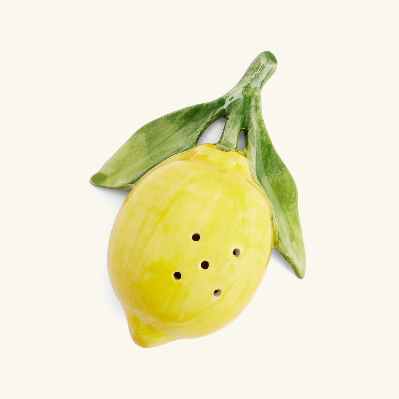 les ottomans lemon salt   pepper shakers yellow