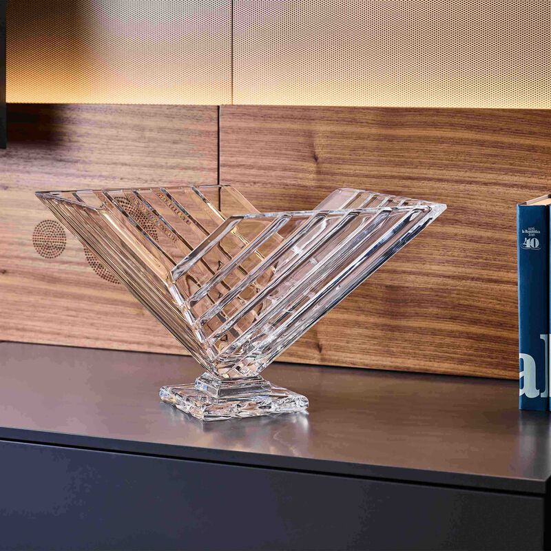 Crystal V Shape Centerpiece Large Clear mario cioni c crystal v shape centerpiece large clear