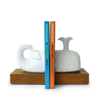Menagerie -Whale Bookend Set, small