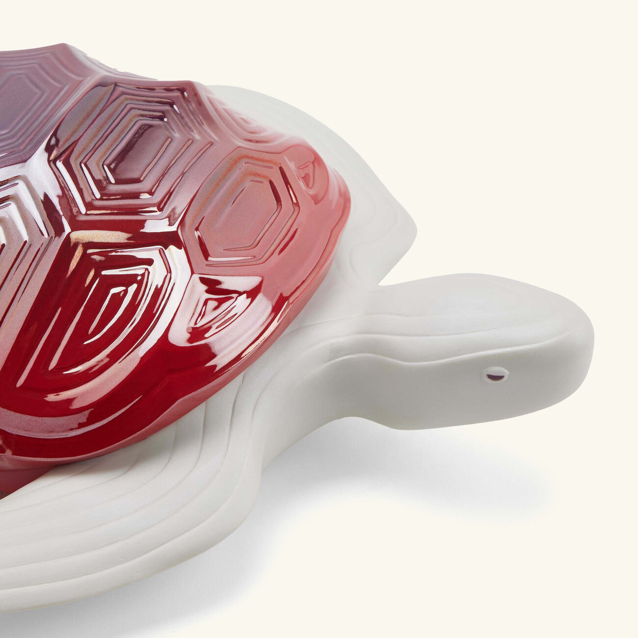 lladro turtle sculpture medium red