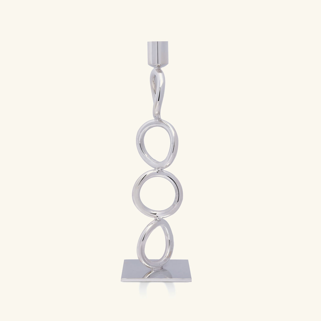 christofle vertigo four ring candle holder silver plated