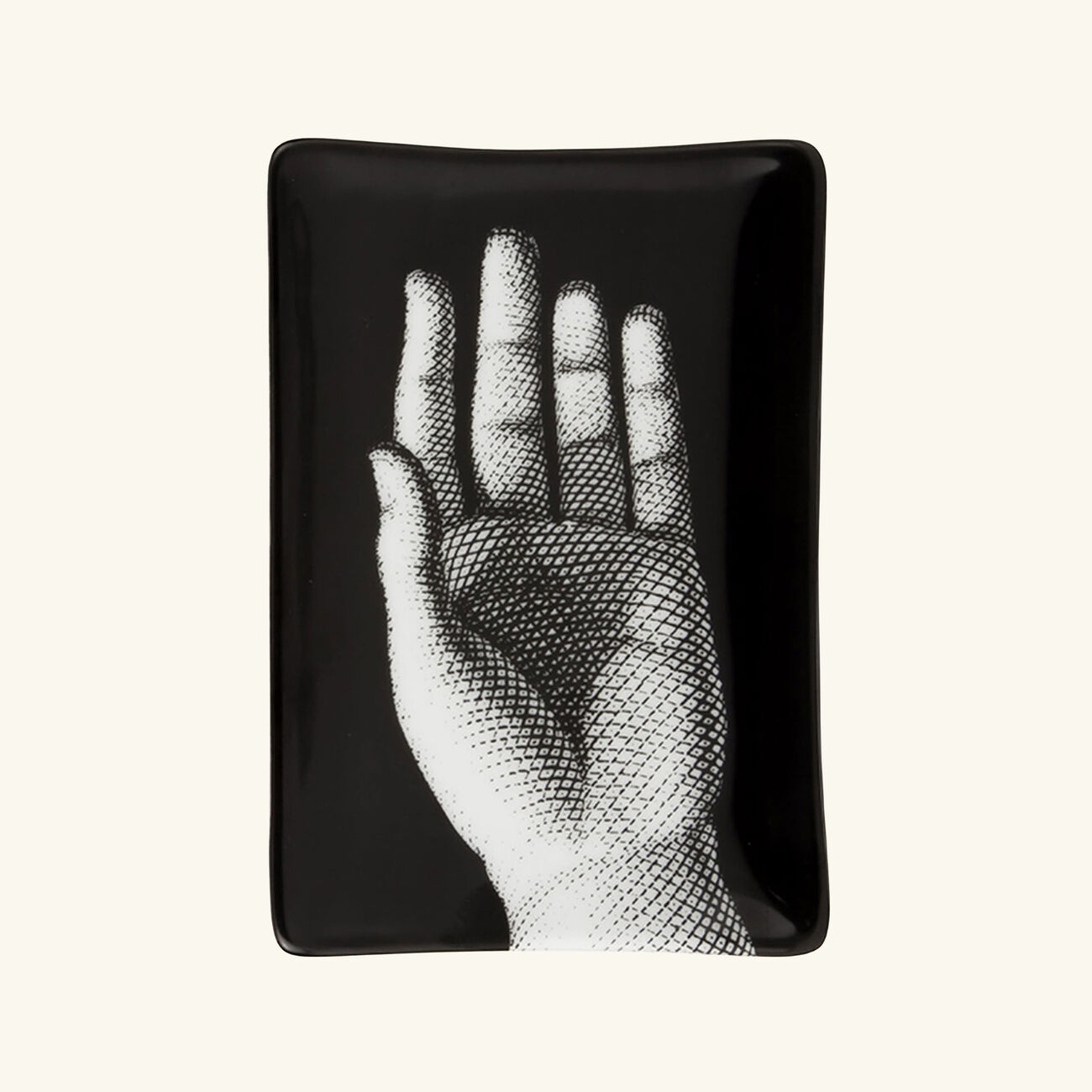 فورناسيتي منفضة مانو مستطيلة صغيرة سوداء