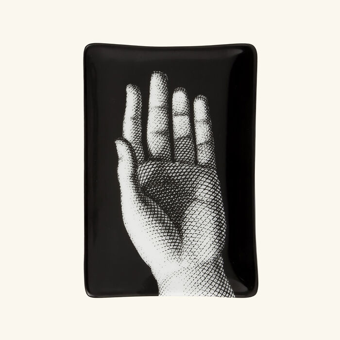 fornasetti mano ashtray rectangular small black