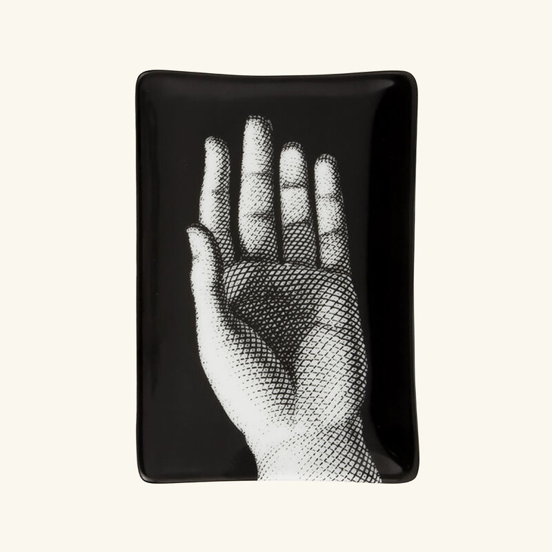 فورناسيتي منفضة مانو مستطيلة صغيرة سوداء