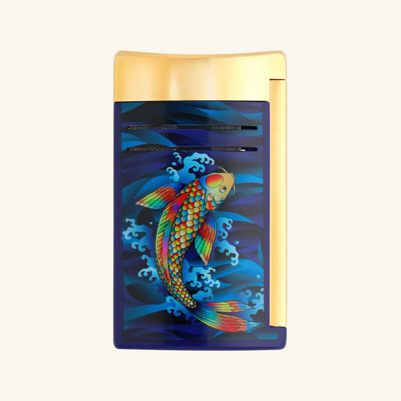 st dupont maxijet koi fish lighter blue