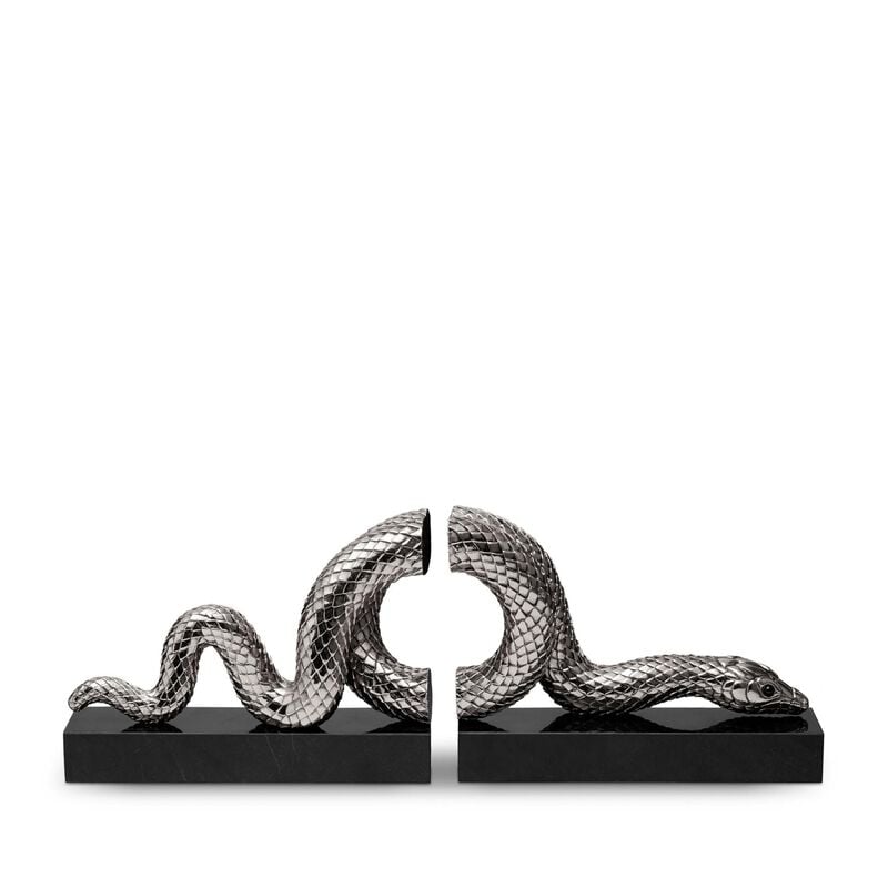 Snake Bookends Silver l objet snake bookends silver