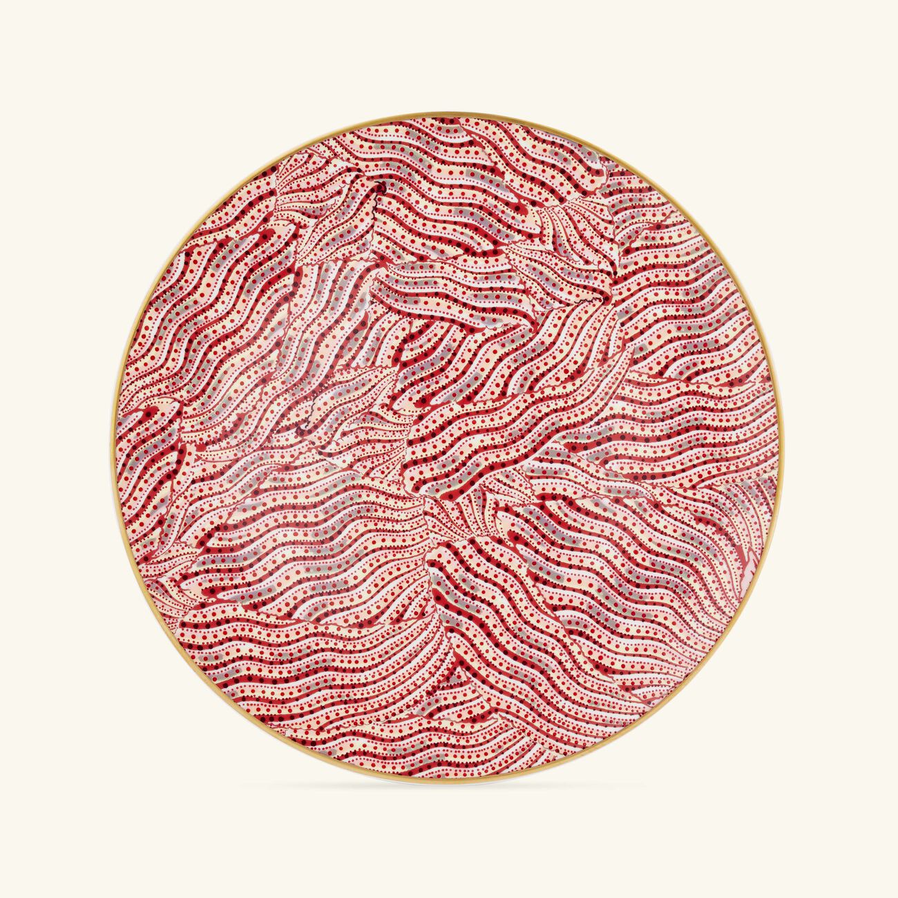 برناردو طبق كبير من مجموعة براكينييه دائري أحمر 20 سم