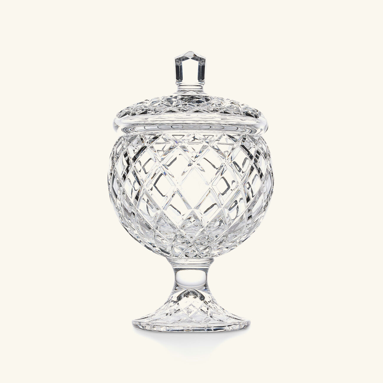 mario cioni   c baba footed candy box with lid clear