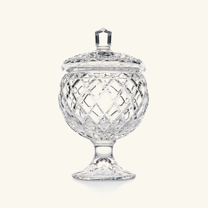 mario cioni   c baba footed candy box with lid clear