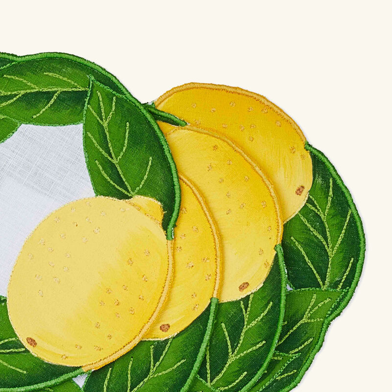 Citron Coaster Green Set Of 4 atelier houriatazi citron coaster green set of 4