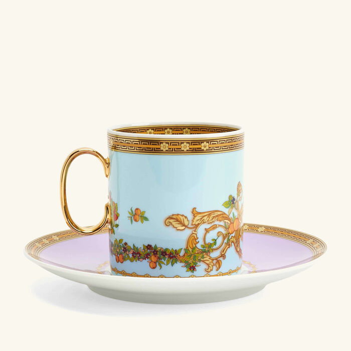 le jardin de versace coffee cup blue