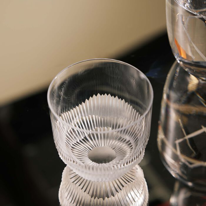 روكل كأس الشرب هيروين ري من الكريستال الشفاف