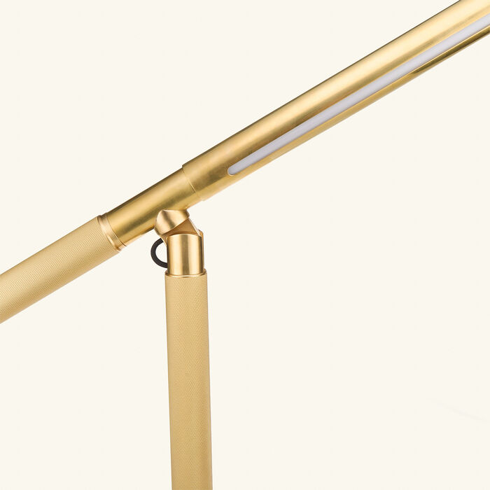 Barrett Knurled Boom Arm Desk Light Brass ralph lauren home barrett knurled boom arm desk light brass