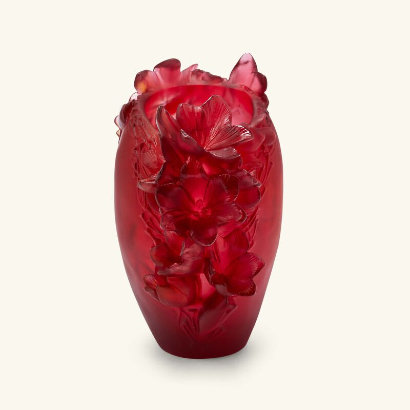 daum safran vase small orange