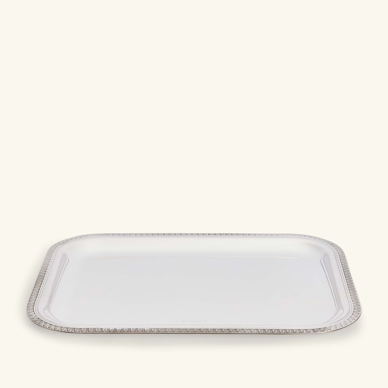 كريستوفل صينية الضيافة مالميزون مستطيلة صغيرة باللون الفضي 26 سم