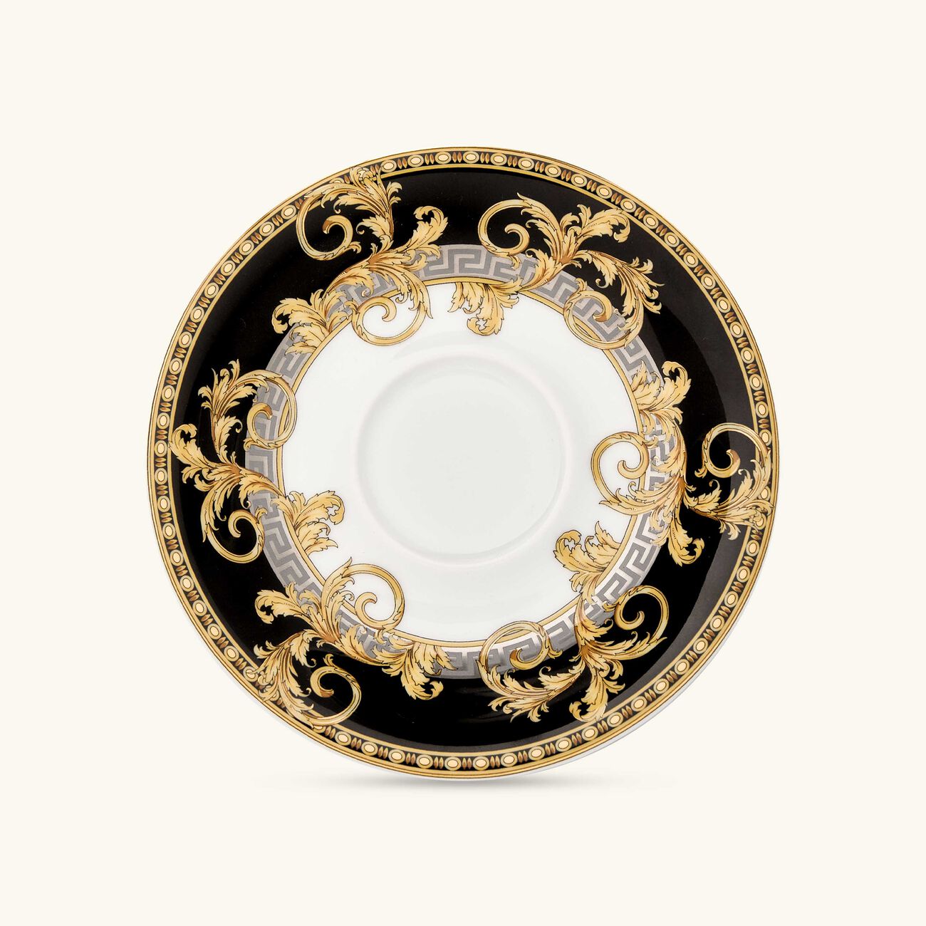versace prestige gala coffee cup   saucer white